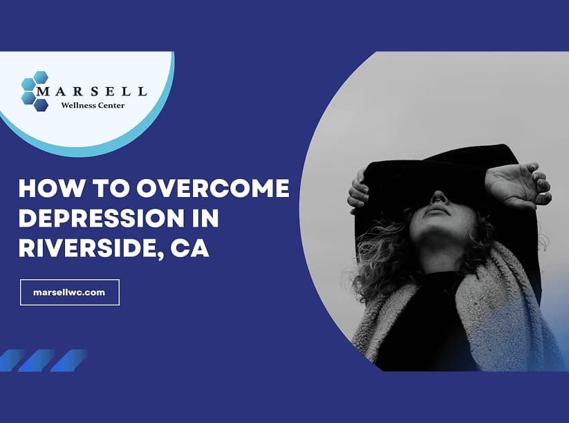 A woman covers her eyes with her arms, conveying feelings of sadness and depression.